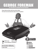 George Foreman GR20WHTINF2 Owner's manual