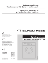Schulthess Spirit proLine WEI 9080 Operating instructions