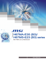 MSI H67MA-E35-B3 User manual