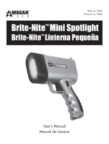 Wagan Brite-Nite Mini Spotlight User manual