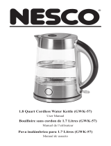 Nesco Glass Electric Water Kettle (1.7 Liter) User manual