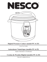 Nesco  6 Liter 3-in-1 Digital Pres. Cooker User manual