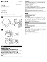Sony MDR-ZX300 User manual