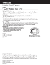 AmerTac Outdoor 1-Outlet Daily Mechanical Timer User manual