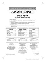 Alpine PMX-F640 Owner's manual