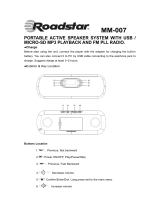 Roadstar MM-007N/BL Owner's manual