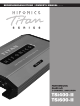 Hifonics TSI600-II Owner's manual