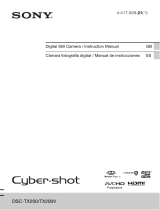 Sony Cyber Shot DSC-TX200V User manual