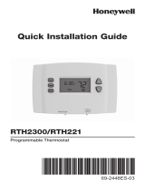 Honeywell PROGRAMMABLE THERMOSTAT Owner's manual