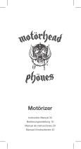 Motörheadphönes Motörizer User manual