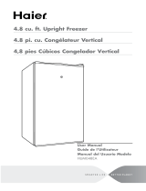 Haier 4.8 cu. ft. Upright Freezer User manual