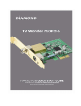 Diamond Multimedia TVW750 PCIe User manual