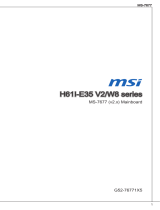 MSI H61I-E35 V2/W8 User manual