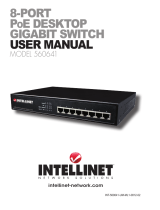 Intellinet 8-Port PoE+ Desktop Gigabit Switch User manual