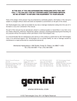 Gemini CDJ-650 Owner's manual