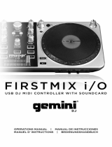 Gemini Firstmix i-O - USB MIDI Controller Owner's manual