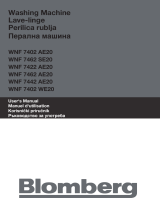 Blomberg WNF 7462 SE20 Owner's manual