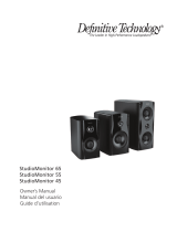 Definitive Technology Studio Monitor 45 Owner's manual