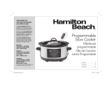 Hamilton Beach Programmable Slow Cooker User manual