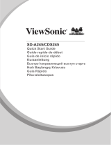 ViewSonic SD-A245 Operating instructions