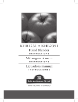 KitchenAid HHB1231/ KHB2351 Hand Blender User manual