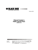 Black Box Ethernet Extender & Media Converter Rack User manual