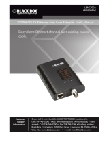 Black Box 10/100BASE-TX Ethernet over Coax Extender User manual