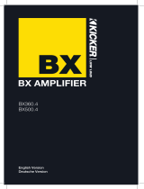 Kicker BX360.4 Owner's manual