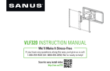 Sanus VLF320 User manual