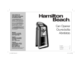 Hamilton Beach 76606 - Pop-Top Electric Can Opener User manual