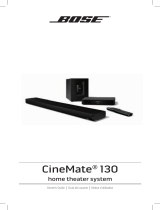 Bose CineMate® 130 home theater system User manual