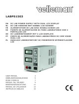 Velleman PS1503SB User manual
