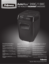 Fellowes Powershred AutoMax 200C Owner's manual