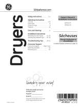 GE GFMS175EHDG Operating instructions