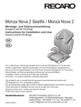 RECARO Monza Nova 2 Seatfix User manual