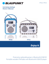 Blaupunkt PP20MP Owner's manual