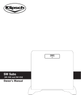 Klipsch SW-350 Owner's manual