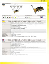 EXSYS EIDE DMA133 + S-ATA RAID 0/1 Combo Controller Datasheet