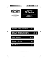Tripp Lite TE Series User manual