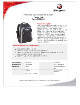 Targus Corporate Backpack Datasheet