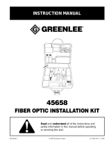 Greenlee 45658 Fiber Optic Installation Tool Kit Datasheet
