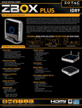 Zotac ZBOX-ID89-PLUS-U Datasheet