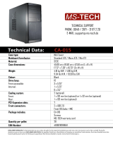 MS-Tech CA-015 Datasheet