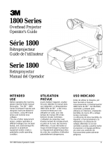 3M Overhead Projector 1800 Series User manual