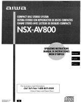 Aiwa NSX-AV800 User manual