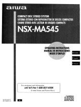 Aiwa NSX-MA545 User manual