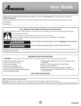 Amana AZC31T22DW User manual