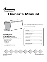 Amana Deepfreeze Chest Freezer User manual