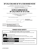 Amana UXT4030ADS Installation guide