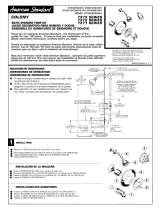American Standard T375 User manual